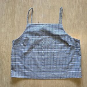 WAYF Plaid Square-Neck Cami Tank – Medium